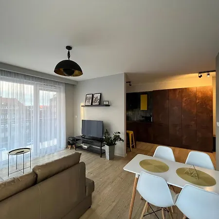 Appartement Yellow - Bastion Walowa Ev Center Free Parking In Garage Gdańsk